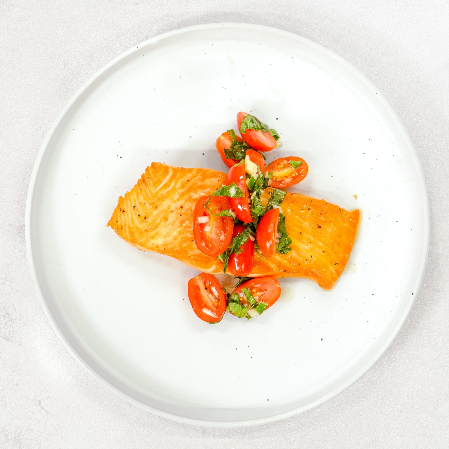 Oven Roasted Salmon with Fresh Tomato Relish
