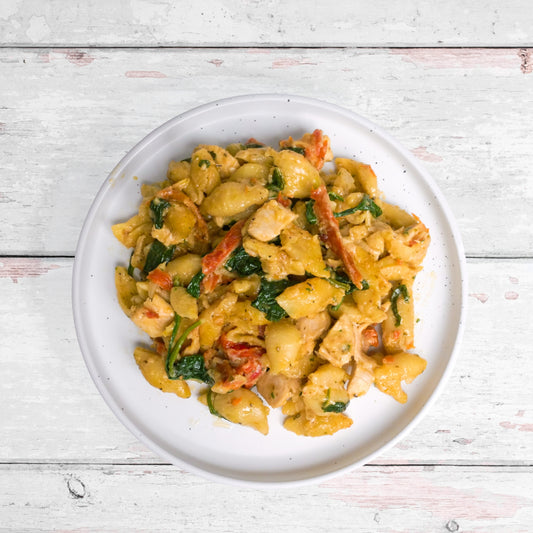 Tuscan Mac and Cheese with Chicken