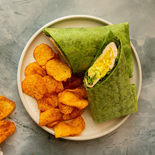 Smoked Turkey Wrap with Fresh Mango and Curried Mayonnaise